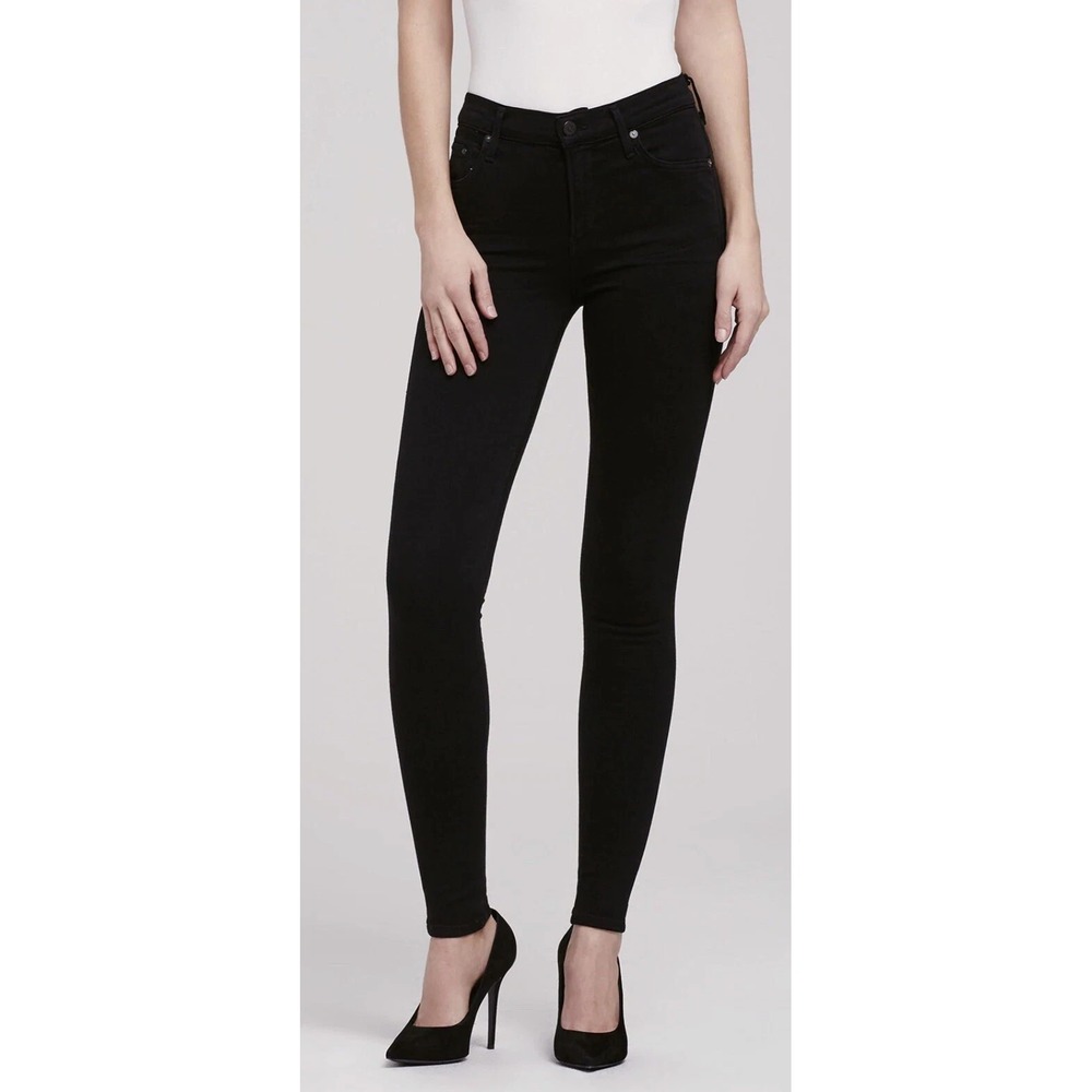 Citizens of Humanity Rocket High Rise Skinny Black‎ Stretch 26 x 29 inseam